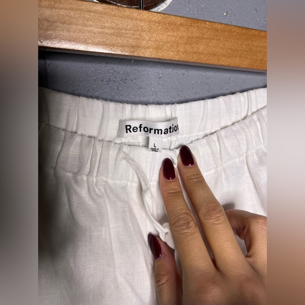 Reformation Olina Linen Pants $120 - Picture 4 of 5